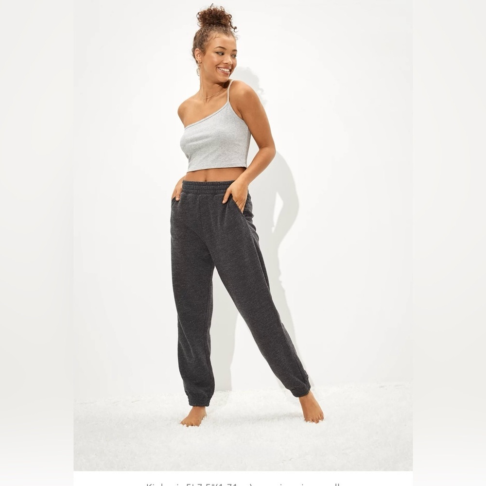 NWT AE Fleece Boyfriend Jogger Sweatpants SIZE OVERSIZE XS